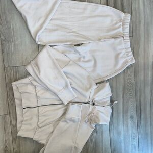 Zara Cream Tracksuit Set